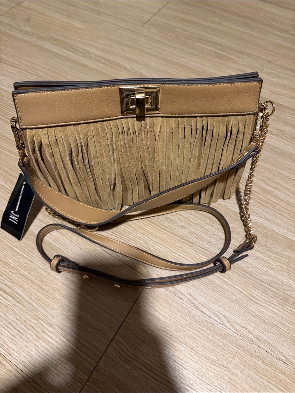 I.N.C International Concepts Pixiee Camel Satchel/Crossbody NWT